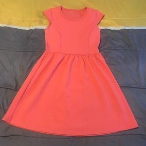 Coral Skater Dress